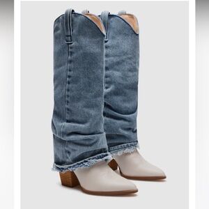 Steve Madden jean boots
